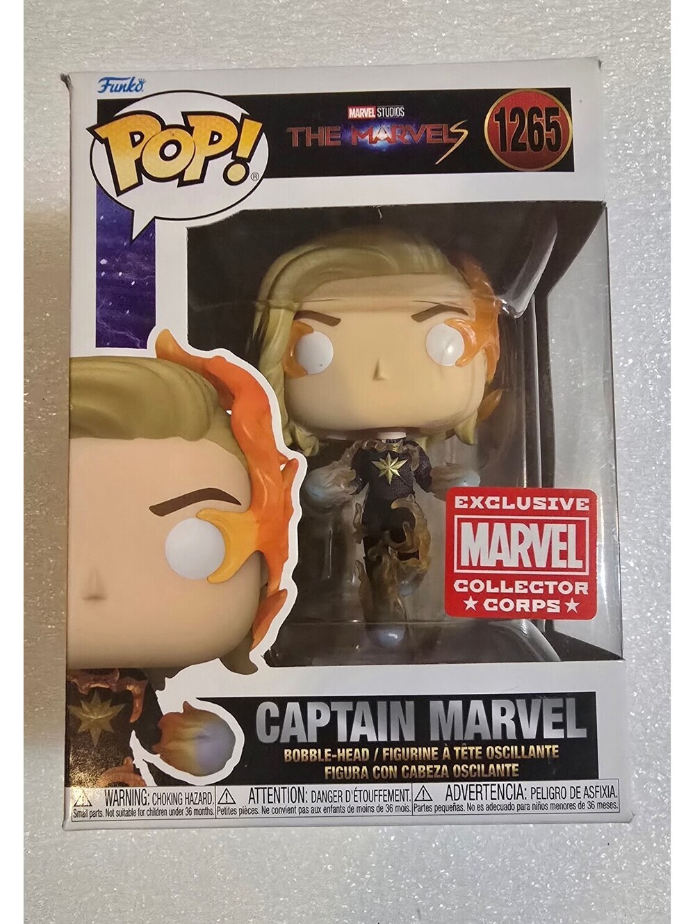 Funko Pop! The Marvels 1265 Captain Marvel Vaulted CCE
